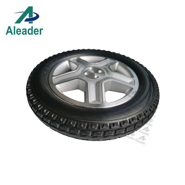 PU Solid Wheelchair Tyres And Wheels 12.5 Inch